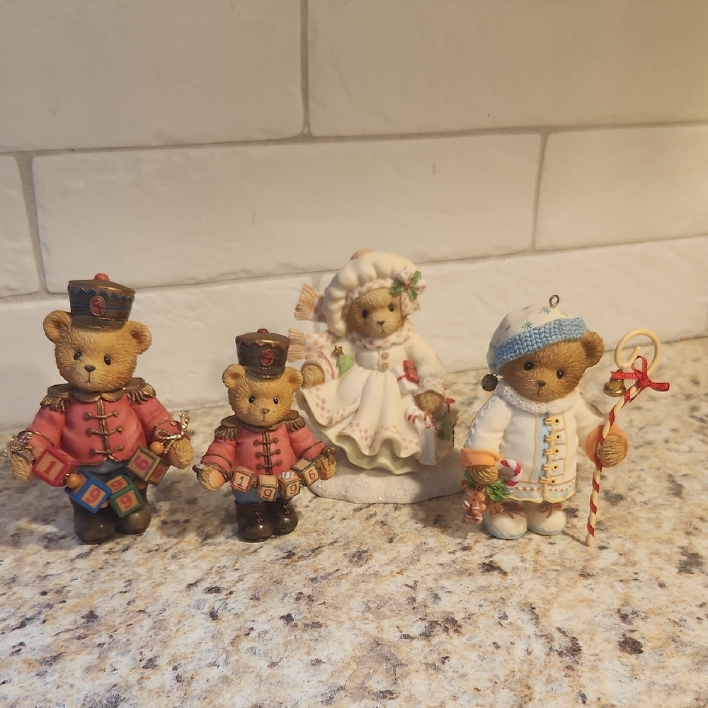 Cherished Teddies Christmas Collection Lot